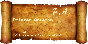 Polster Artemon névjegykártya